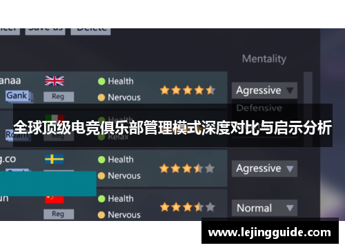 全球顶级电竞俱乐部管理模式深度对比与启示分析